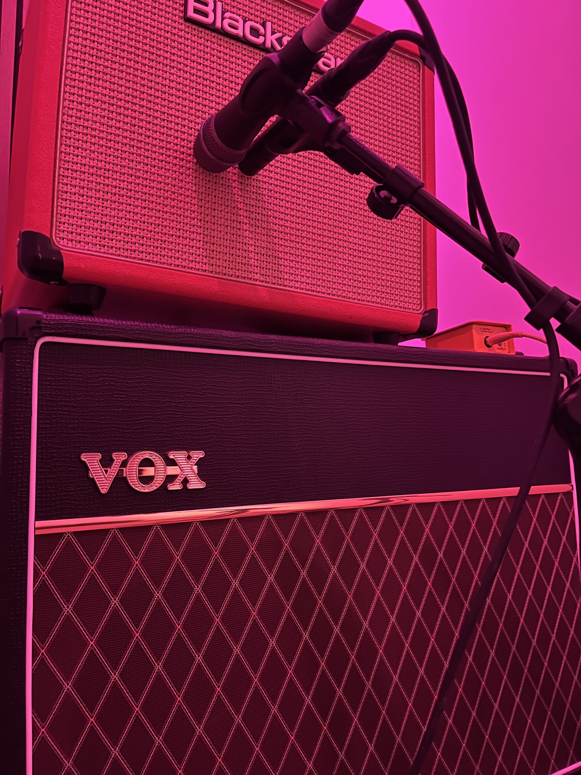 Amp recording in Booth Plank-Tonstudio Wien